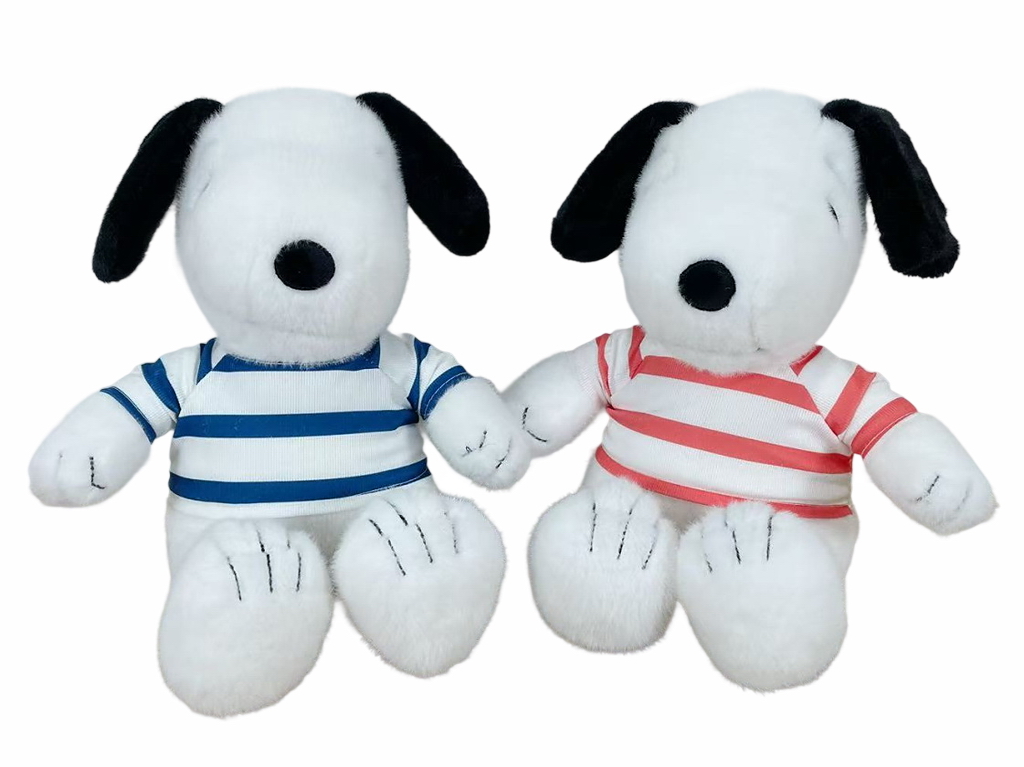 Мягкая игрушка плюшевая Snoopy в полосатой футболке, 30 см, 2 вида, TJ645
