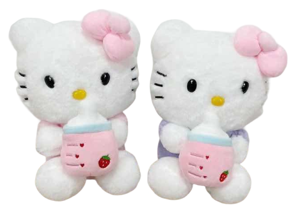 Мягкая игрушка с аксессуаром Cat Bottle TJ760, 23 см, декоративная бутылочка, 2 вида (цена за 1шт)