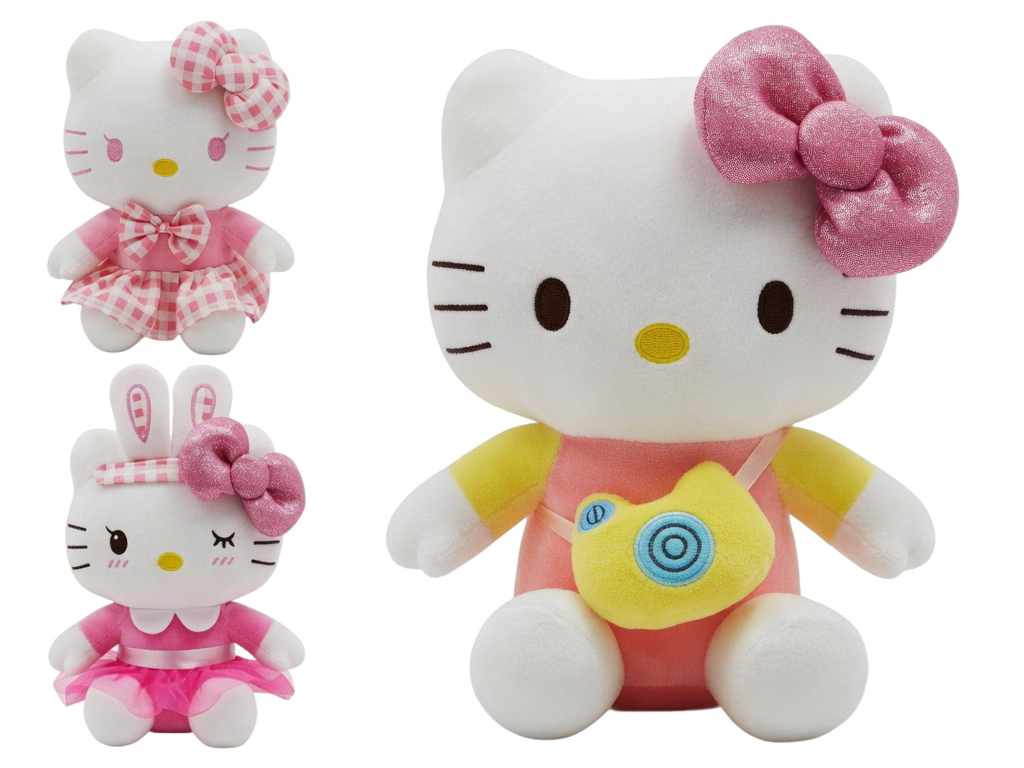 Мягкая игрушка Hello Kitty, 20 см, микс видов (цена за 1шт)