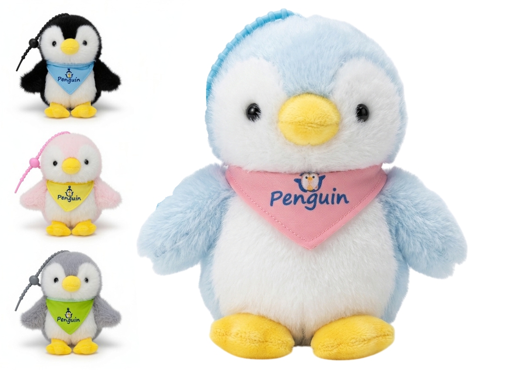 Мягкая-игрушка-брелок Пингвеня12 см, микс цветов