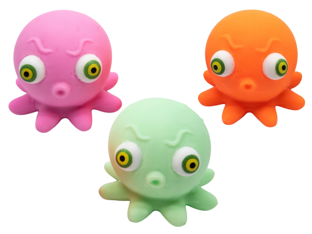 Игрушка-антистресс сквиш Осьминог, микс видов
