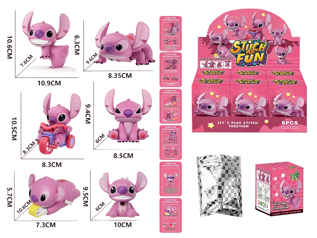 Фігурка колекційна Stitch Blind Box 679-17, (ціна за 1шт)