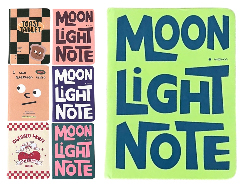 Блокнот карманный Moon Light Note, 10 см, в клетку, микс видов (цена за 1шт)