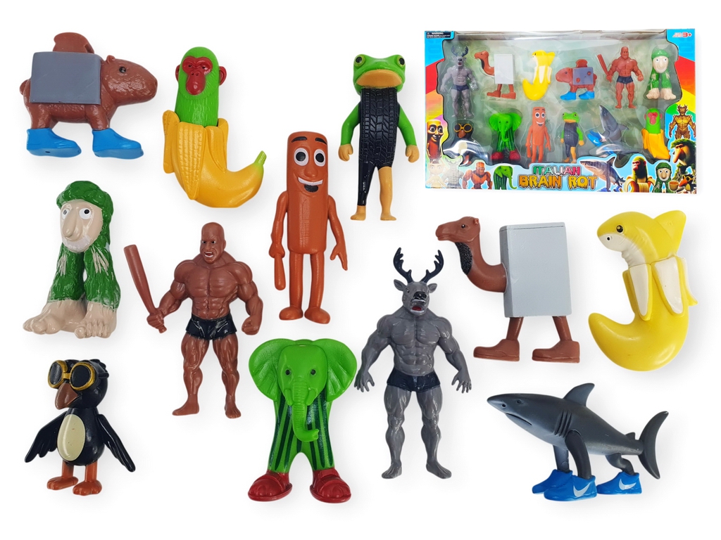 ブラジル製 Estrela / Hasbro 人形 3体セット Купить Набор игровых фигурок Brainrot микс персонажей (цена за