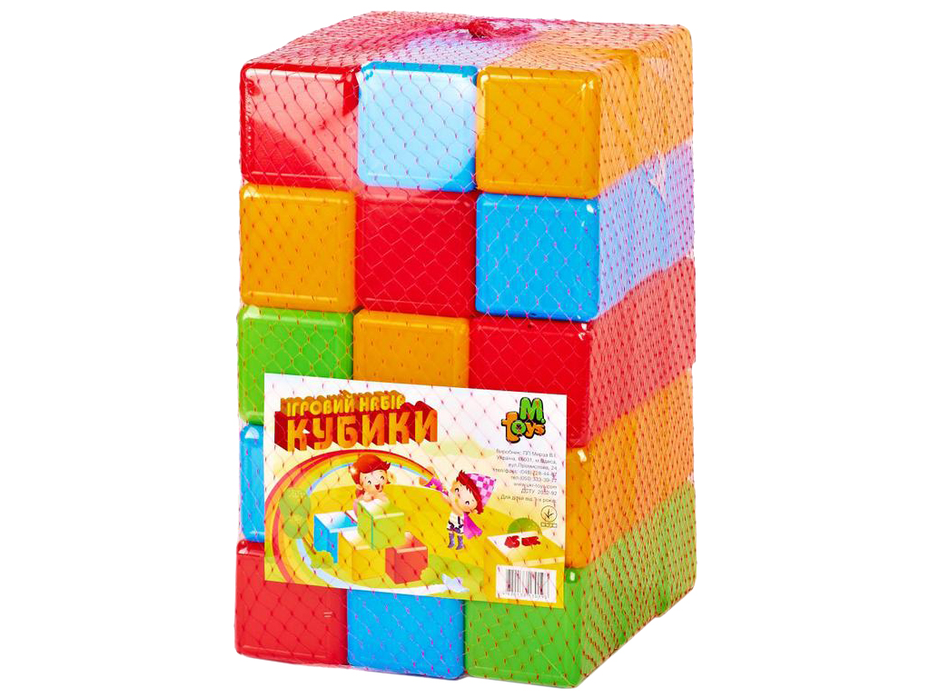 Набор цветных кубиков 45 шт. M.Toys 09065