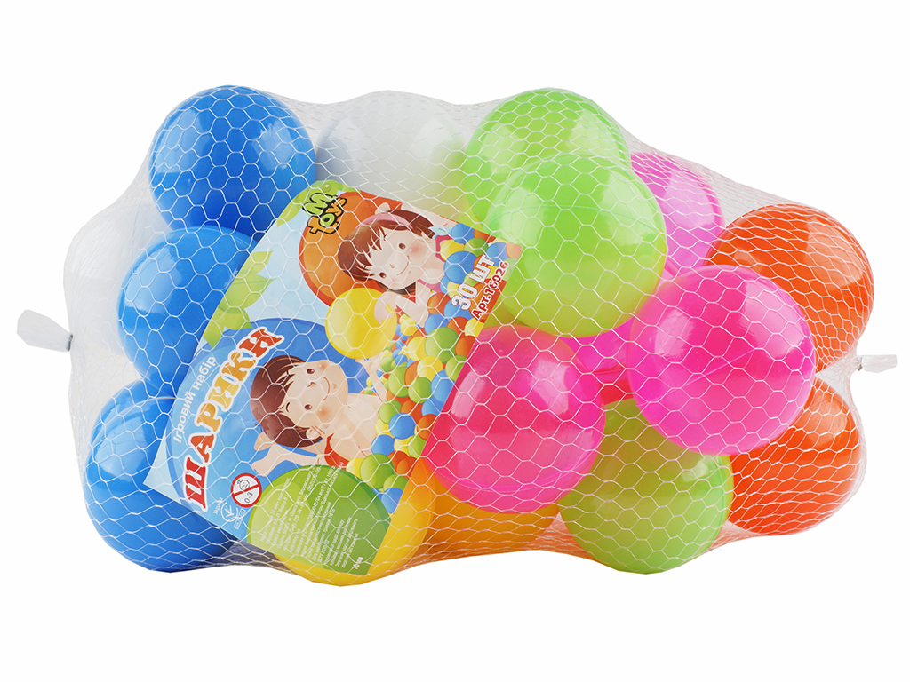 Набір кульок Середніх 30 шт. діаметр 7 см. M.Toys 16026