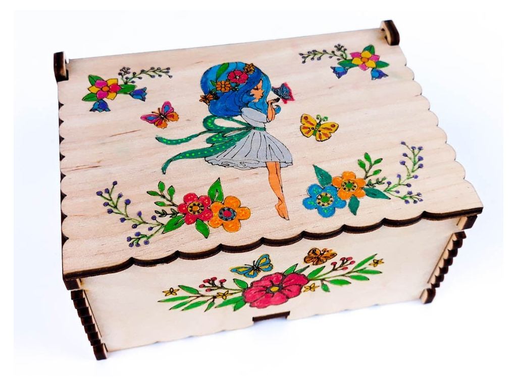 Ящик для росписи, Сказочная Мавка, ZIRKA 100278