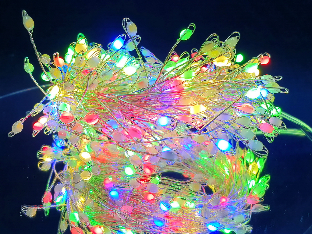 Гирлянда светодиодная разноцветная Роса 10м 300LED M48257