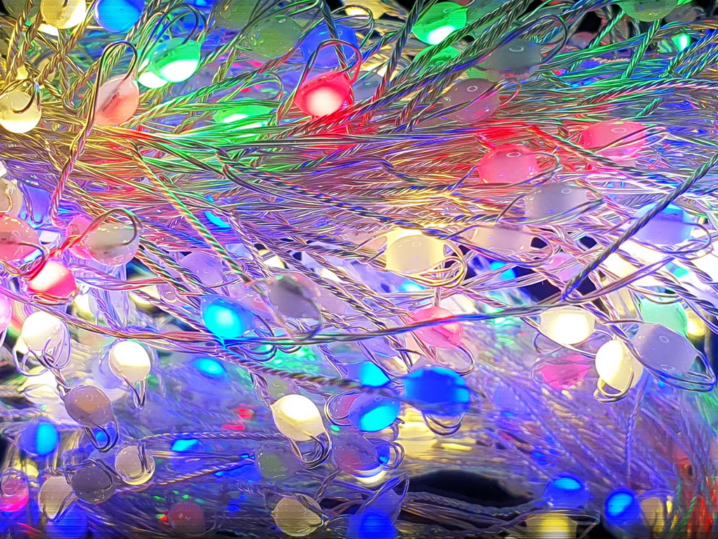 Гирлянда светодиодная разноцветная Роса 10м 300LED M48257