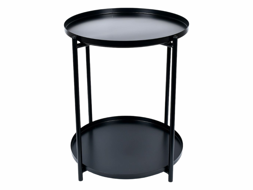 Стол журнальный 2 яруса 52×42 см, металл крашеный, M50279-BL