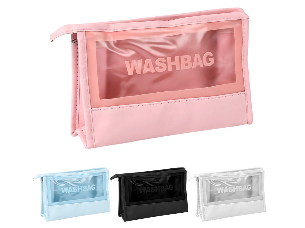 Косметичка дорожная Washbag, 22×14×6.5 см, ПВХ, R32842-S, 4 вида