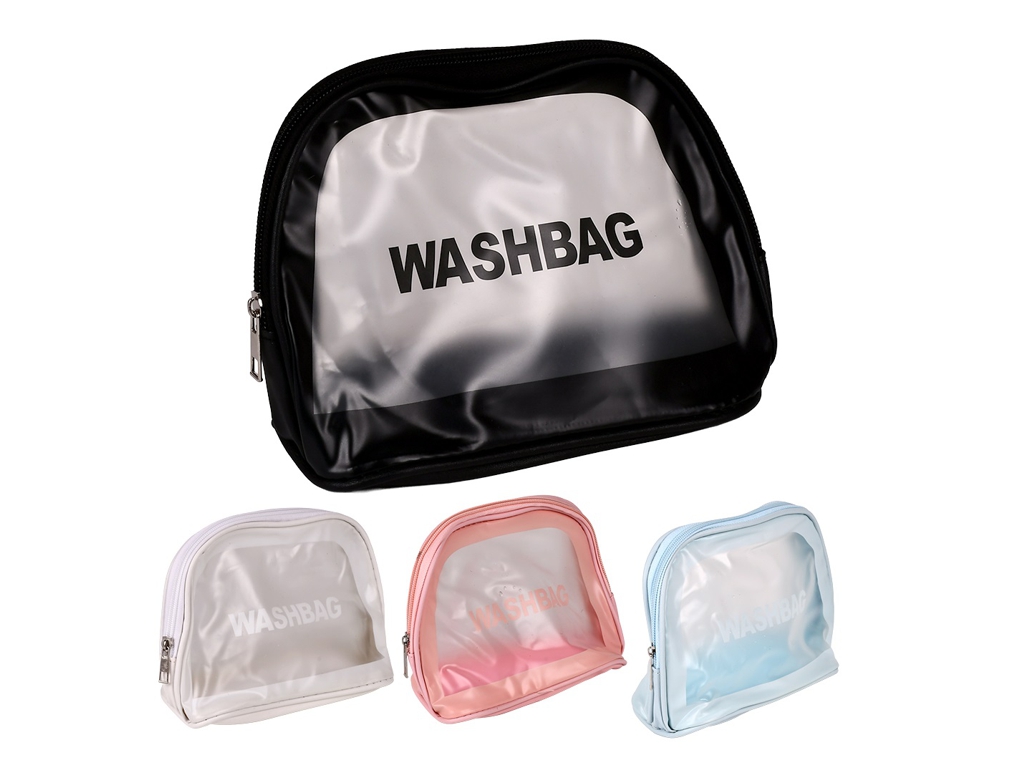 Косметичка дорожная Washbag, 20×14.5×8.5 см, ПВХ, R32848, 4 вида