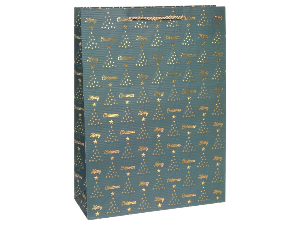 Пакет новогодний бумажный XS "Christmas tree" 15х14х7см, R32991-XS