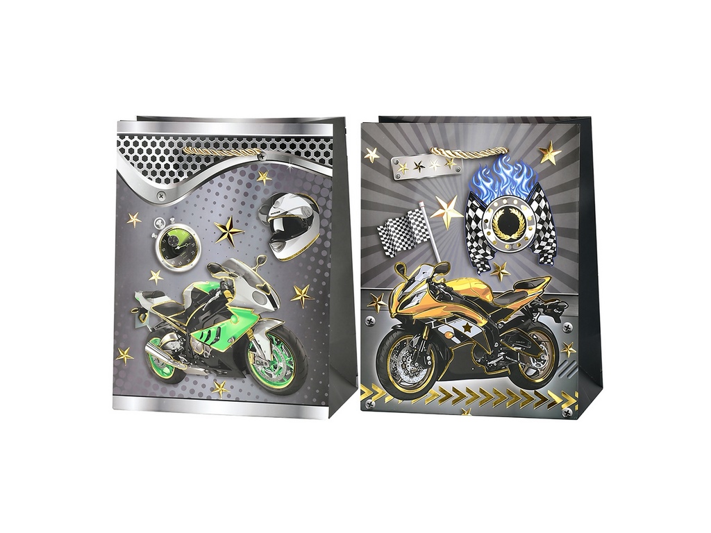 Пакет подарунковий паперовий S Motorbike 18х23х10см