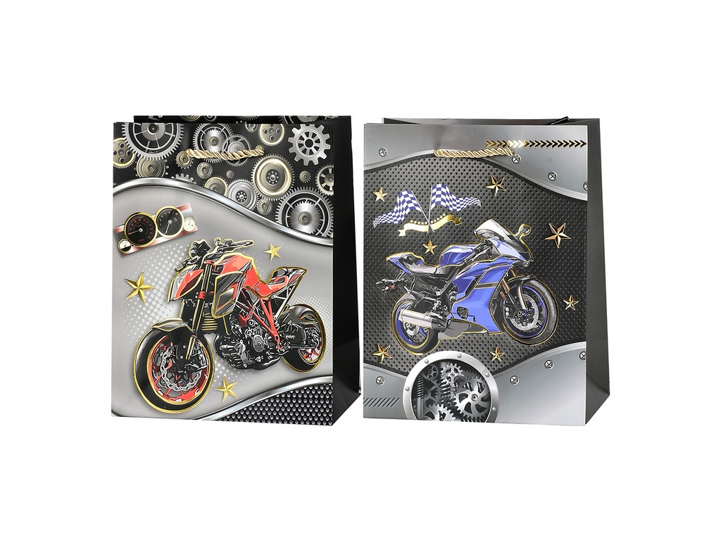 Пакет подарунковий паперовий S Motorbike 18х23х10см