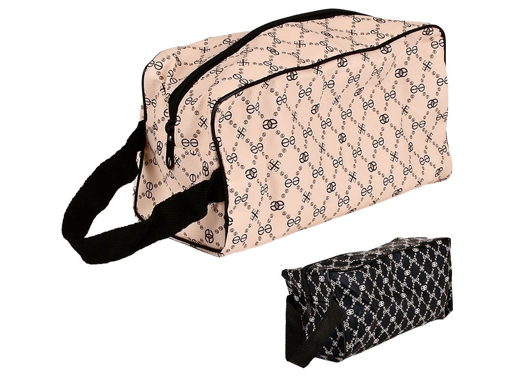 Косметичка дорожня Style, 26×12×11 см, текстиль/ПВХ, R33397, 2 види