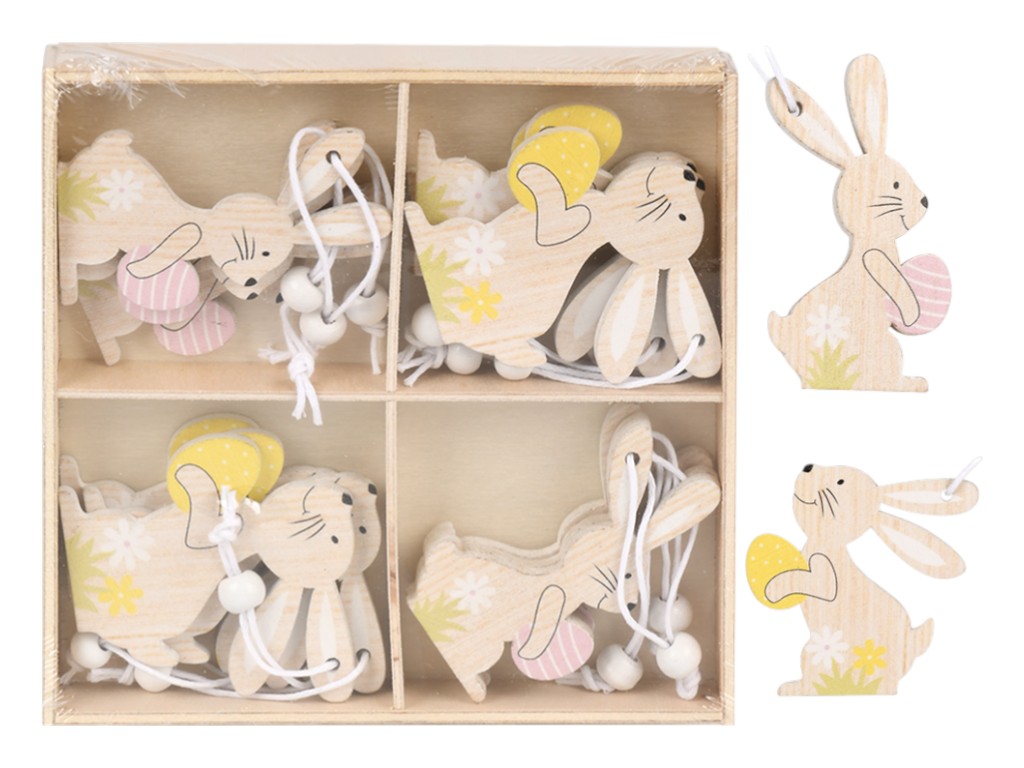 Фигурка-подвеска Пасхи "Easter Bunny" 13×13 см, 12 шт/уп, R33812, Stenson