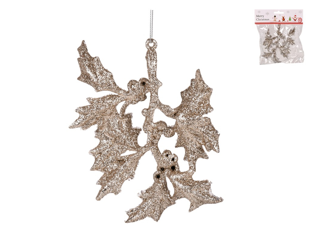 Фигурка-подвеска новогодняя Leaves 13.5см, R33911