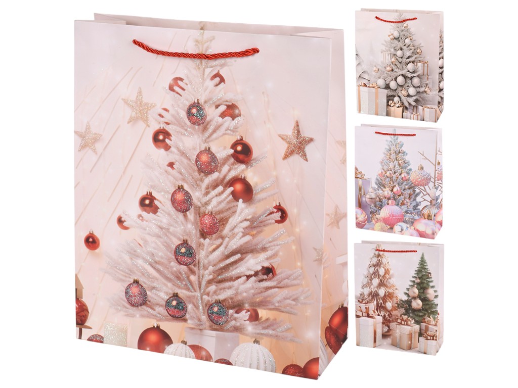Пакет новогодний бумажный L "Christmas" 31х40х12см, R34471-L