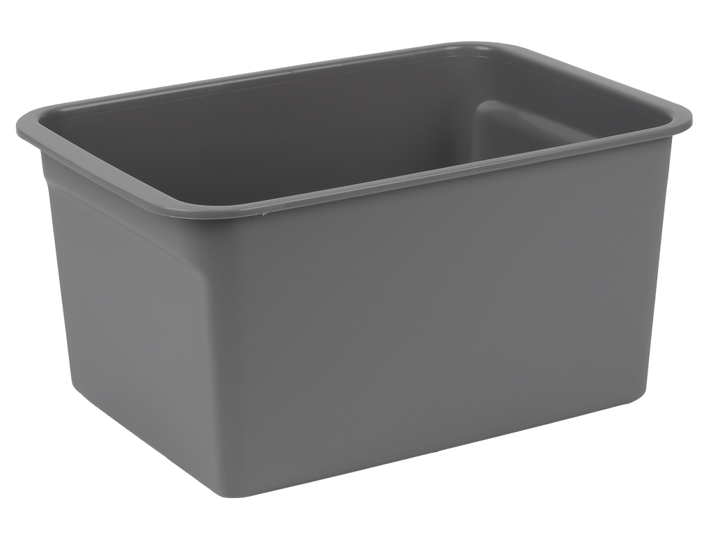 Набор коробок для хранения R42032-GR, 2 шт, 11×8×6/28×20×15 см, графит