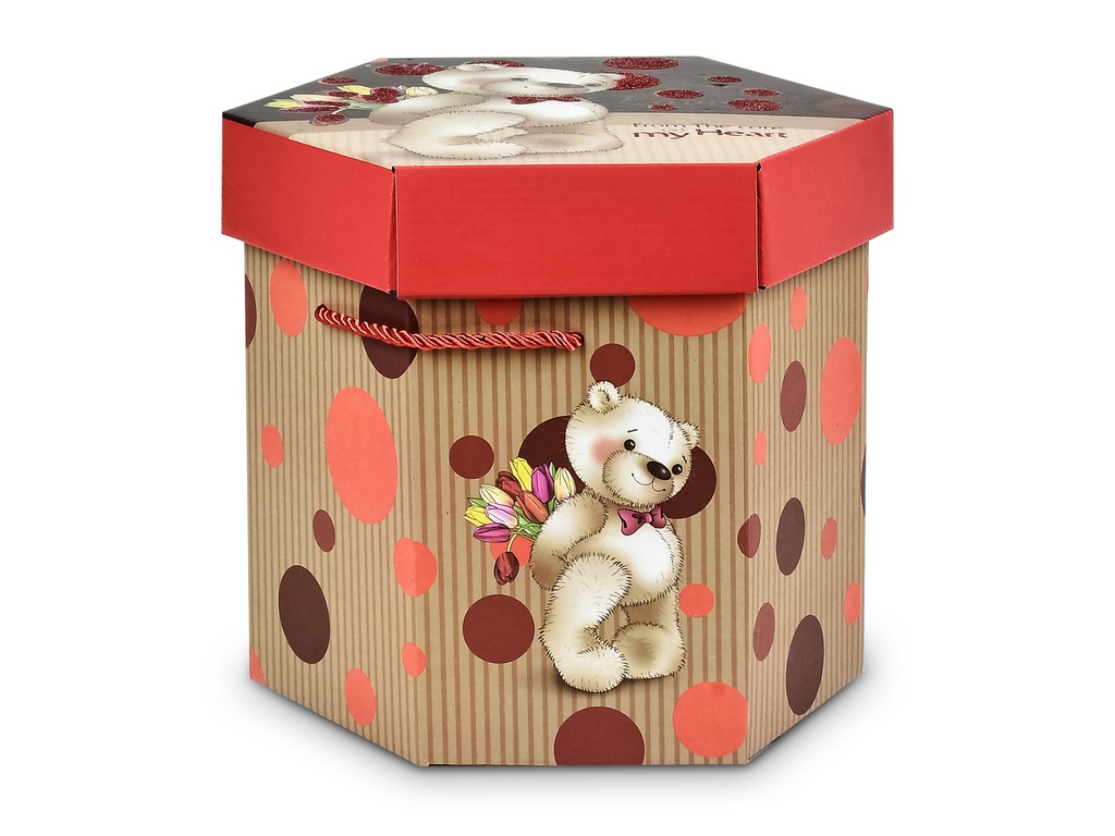 Коробка подарункова картонна From the Heart 21х22,5см