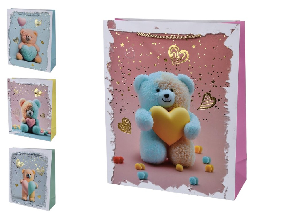 Пакет подарунковий паперовий L With Love 30х41.5х12см, R95483-L