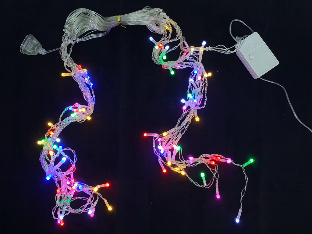 Гирлянда бахрома светодиодная Multicolor 3м*25-50см 96led, R95865-C