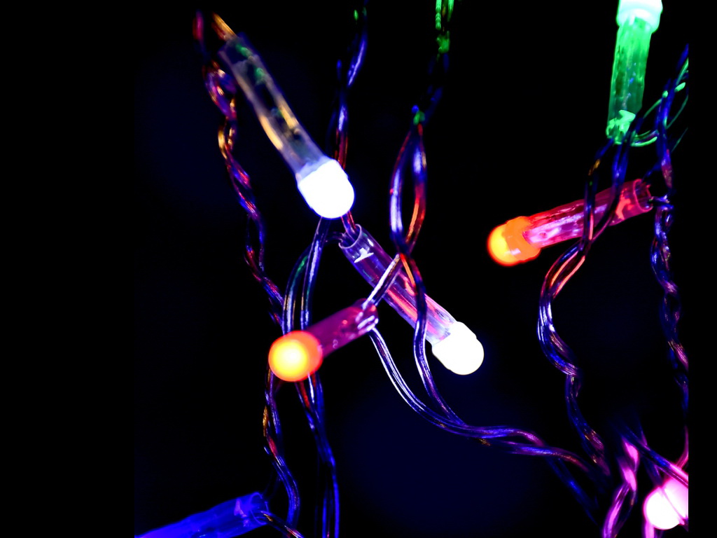 Гирлянда бахрома светодиодная Multicolor 3м*25-50см 96led, R95865-C