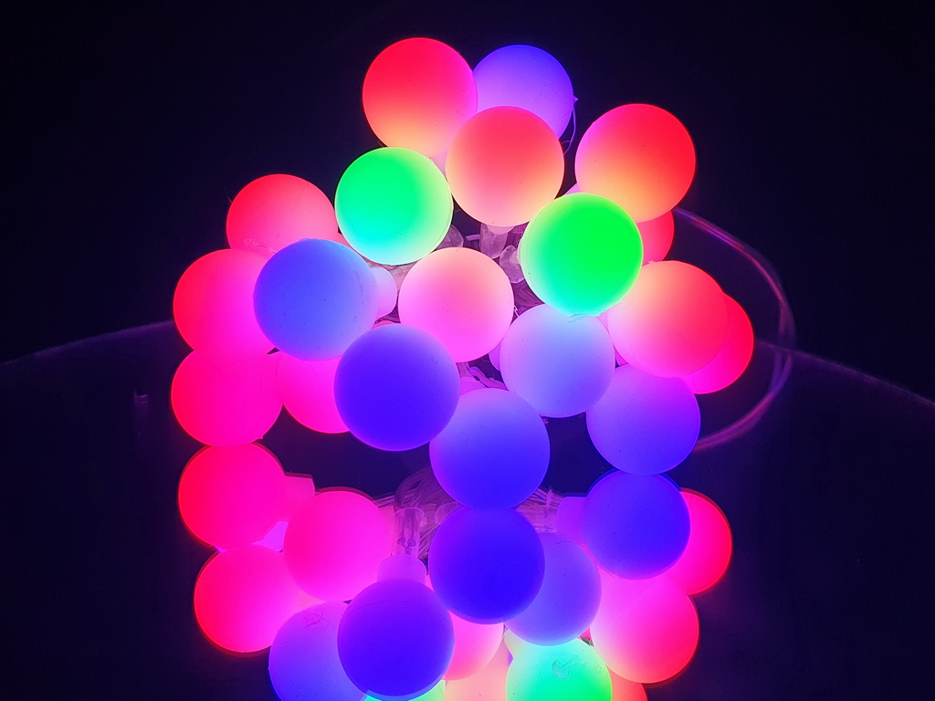 Гирлянда светодиодная Bubble matt 3м цветная 20led, 2AA+USB, R95881-C