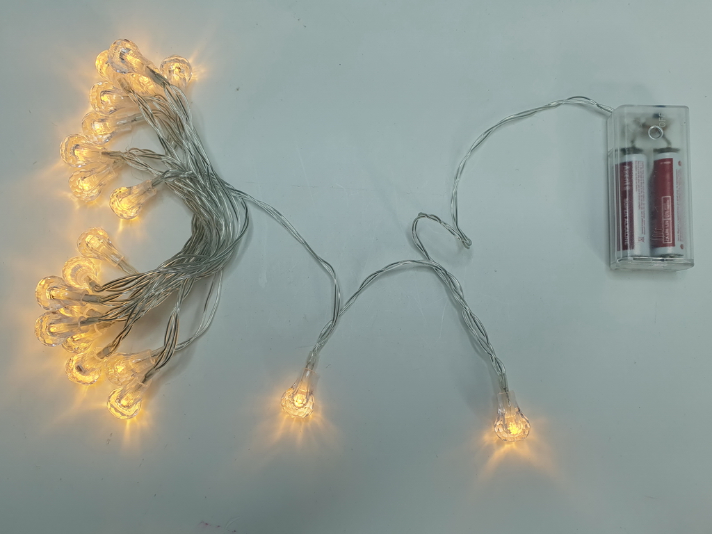 Гирлянда светодиодная Bubble 3м желтая 20led, 2AA, R96094-Y