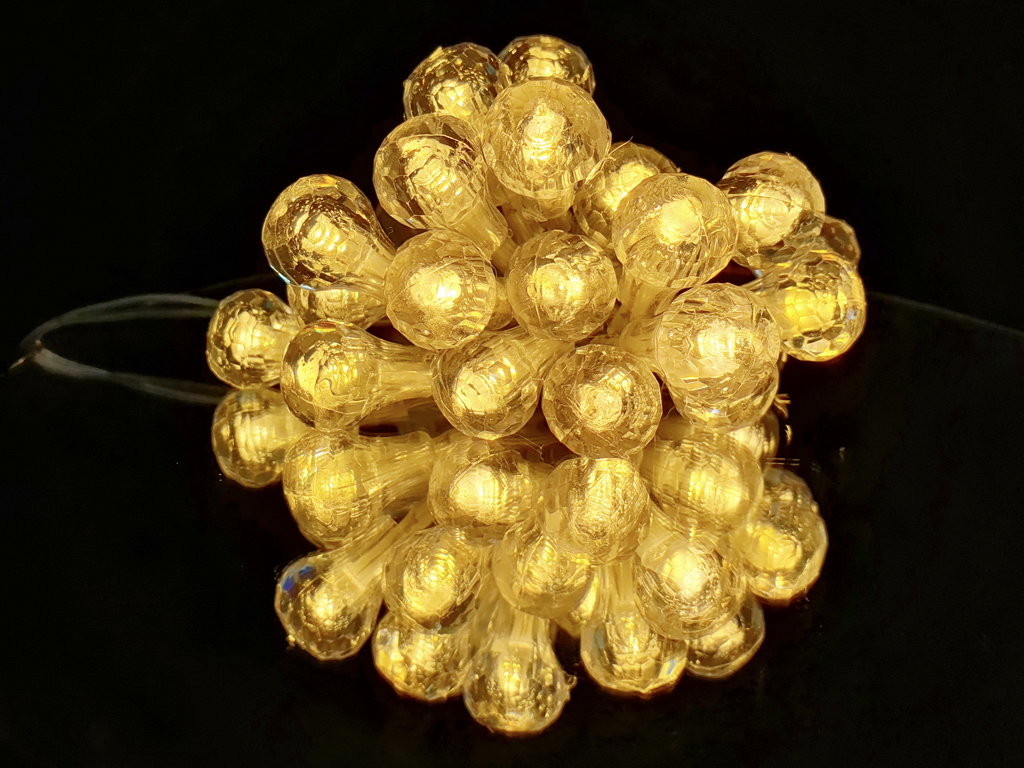 Гирлянда светодиодная Bubble 3м желтая 20led, 2AA, R96094-Y