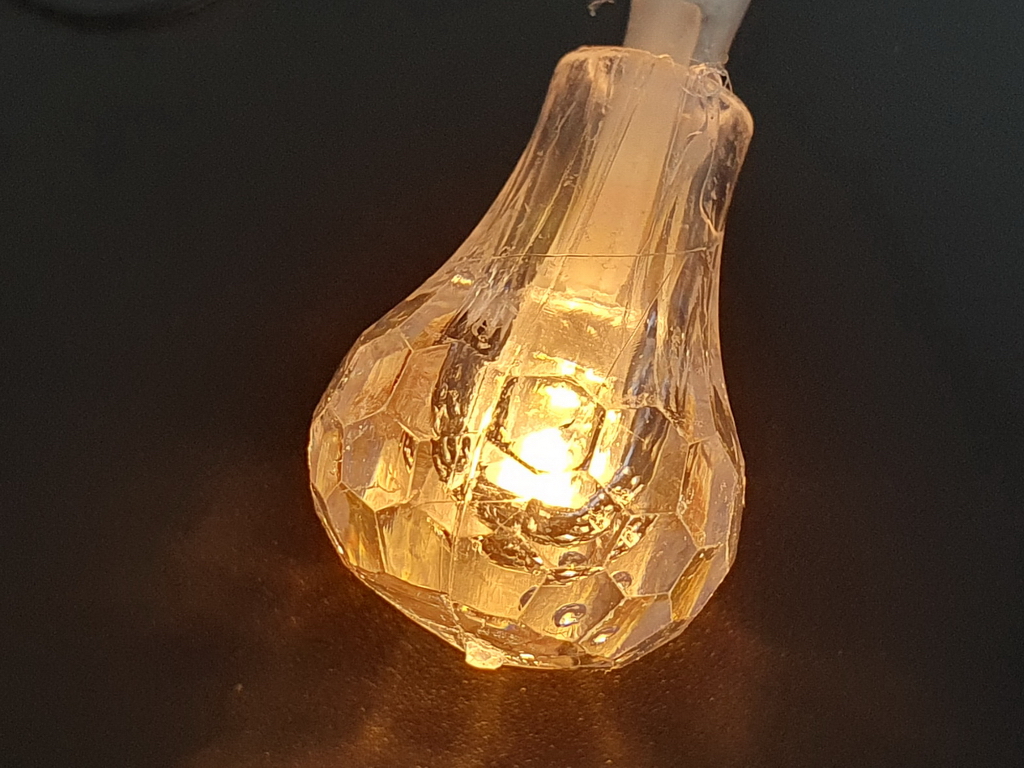 Гирлянда светодиодная Bubble 3м желтая 20led, 2AA, R96094-Y