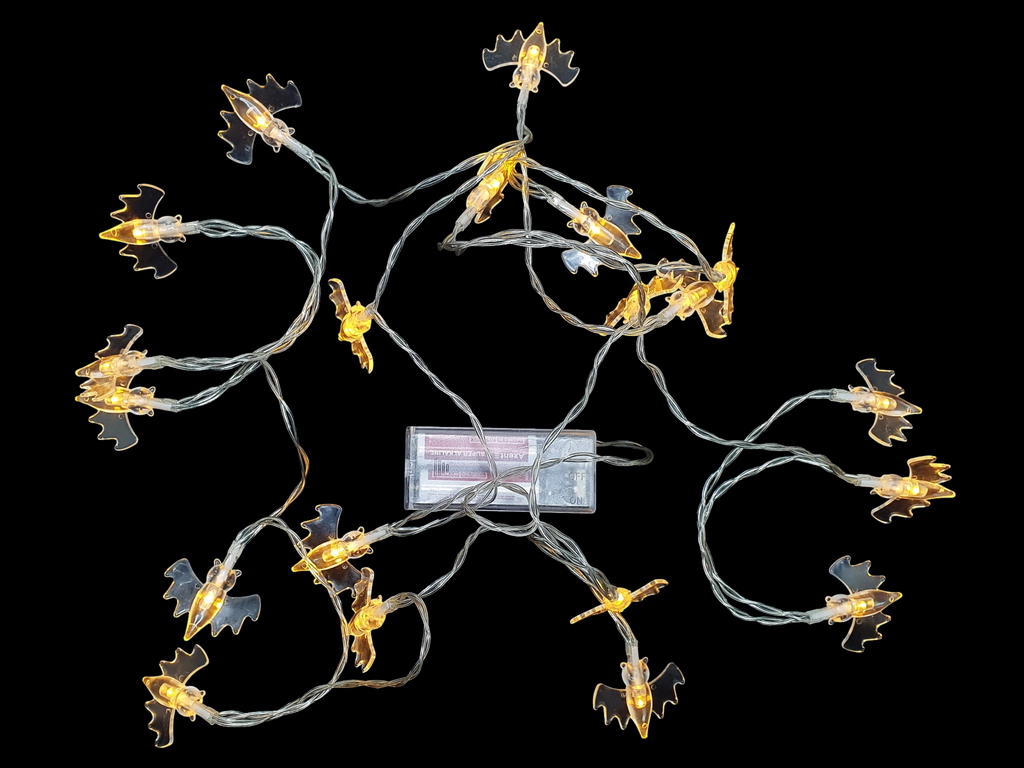 Гірлянда світлодіодна Bat 3м жовта 20led, 2AA, R96113