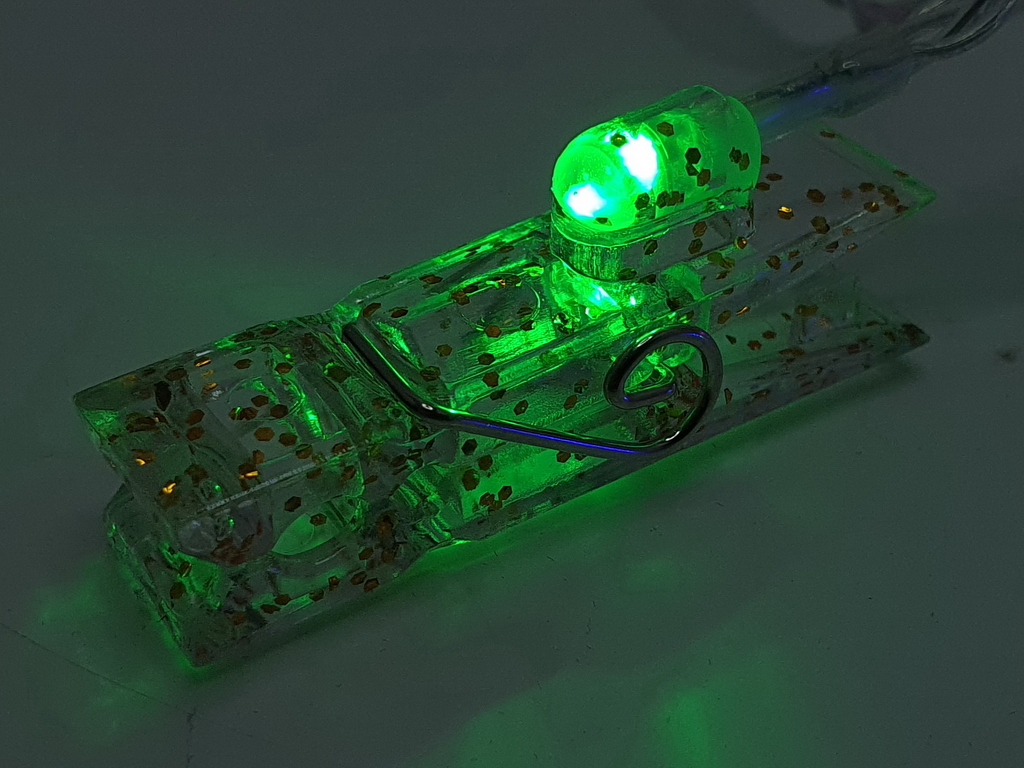 Гирлянда светодиодная Прищепки 3м цветная 20led, 2AA, R96133-C