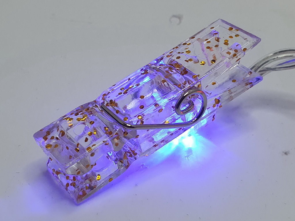 Гирлянда светодиодная Прищепки 3м цветная 20led, 2AA, R96133-C