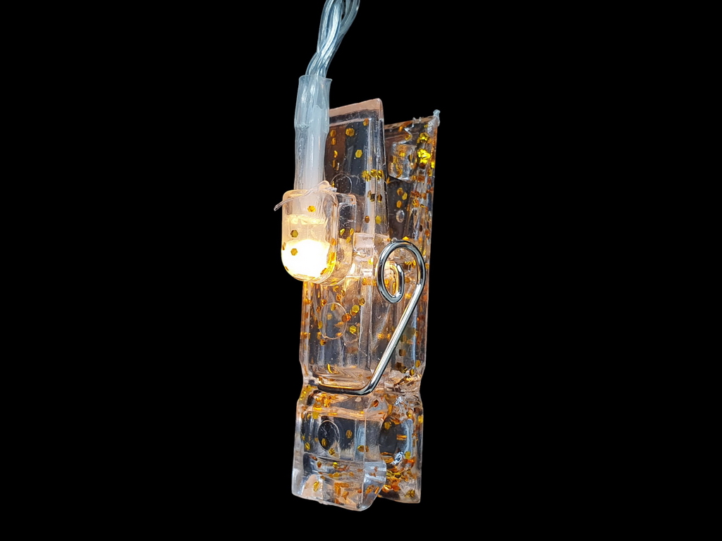 Гирлянда светодиодная Прищепки 3м желтая 20led, 2AA, R96133-Y