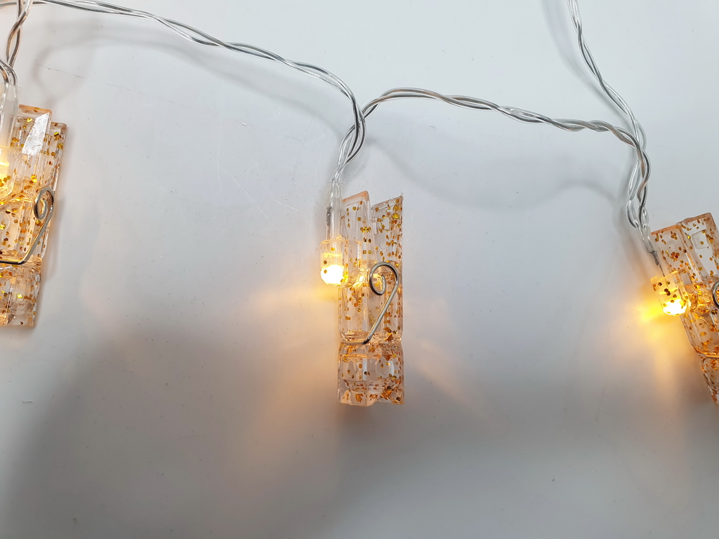 Гирлянда светодиодная Прищепки 3м желтая 20led, 2AA, R96133-Y