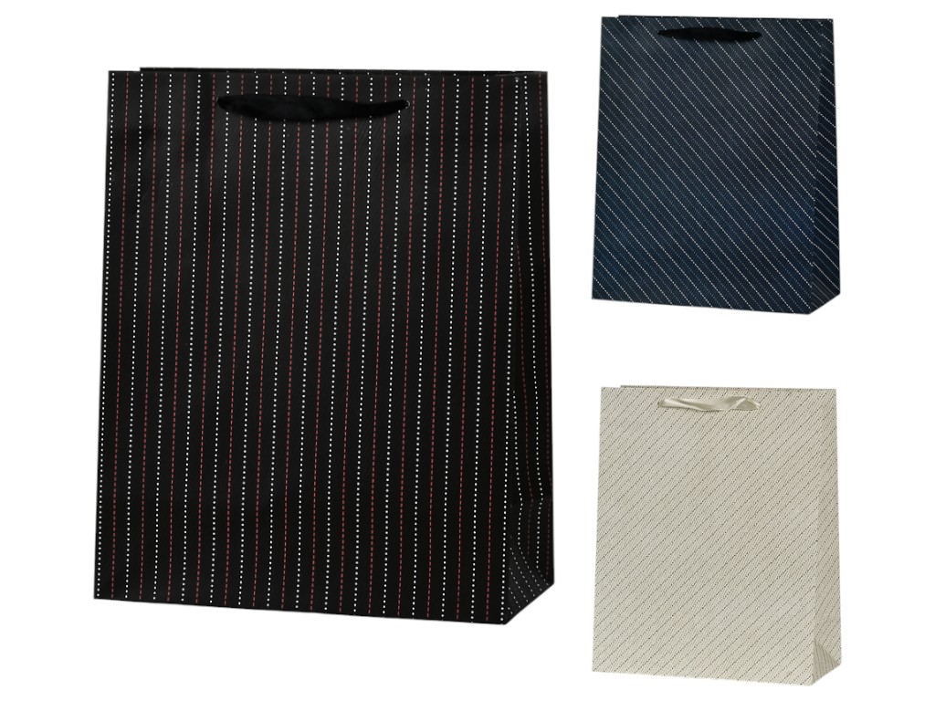 Пакет подарочный бумажный XS "Stripes" 14.5х15х6см, R96664-XS