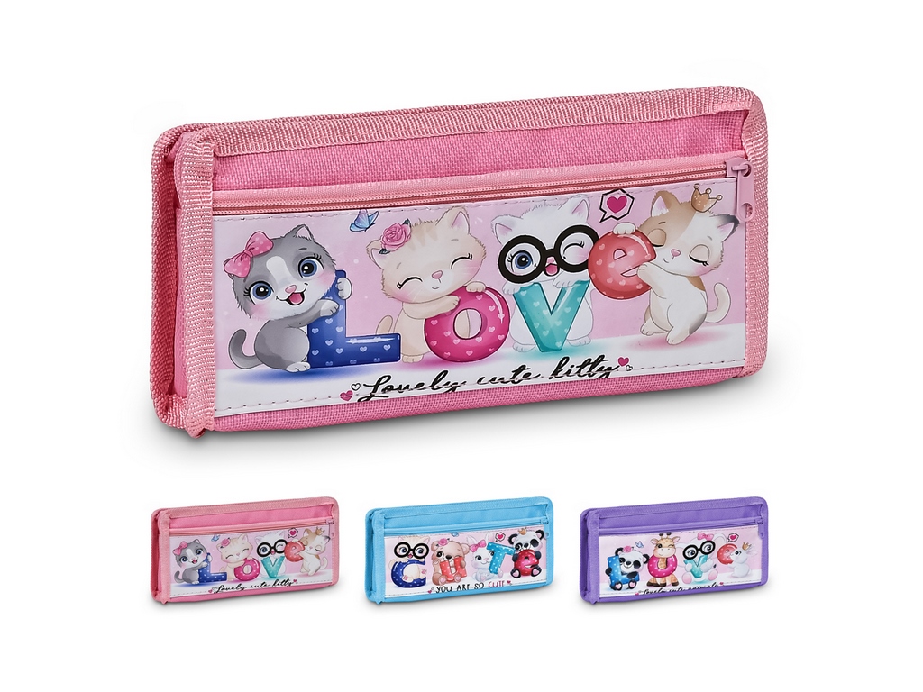 Пенал Love 21х9х3,5см