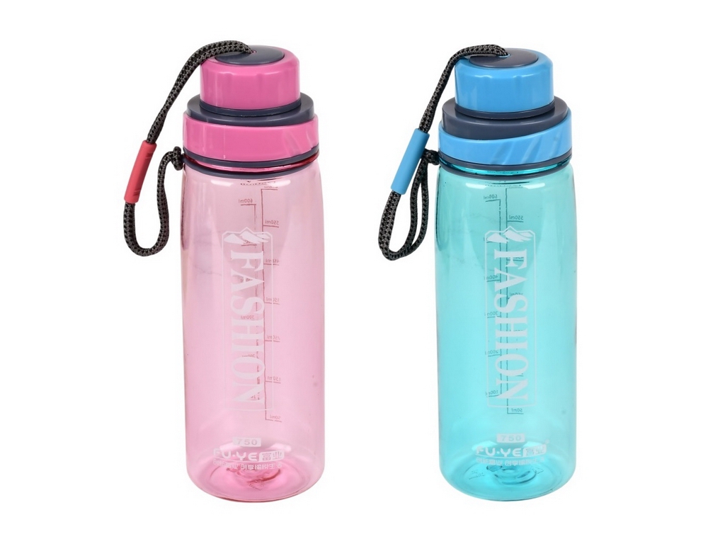 Бутылка-поилка спортивная Gym, 750 мл, пластик, R98058-M, 4 цвета