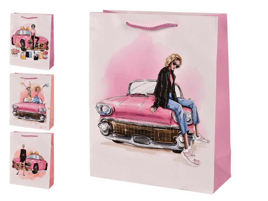 Пакет подарунковий паперовий M Girls 26х32х10см, R98457-M