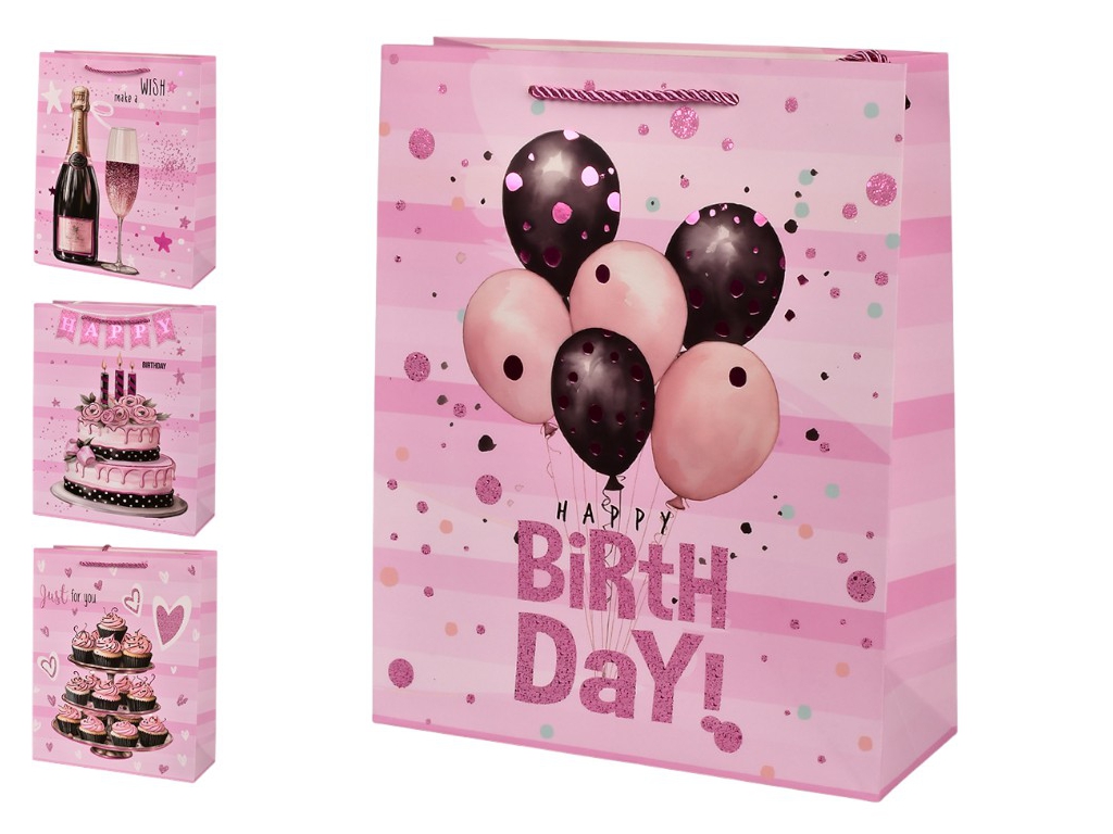 Пакет подарунковий паперовий S Haррy birthday 18х23х10см, R98469-S