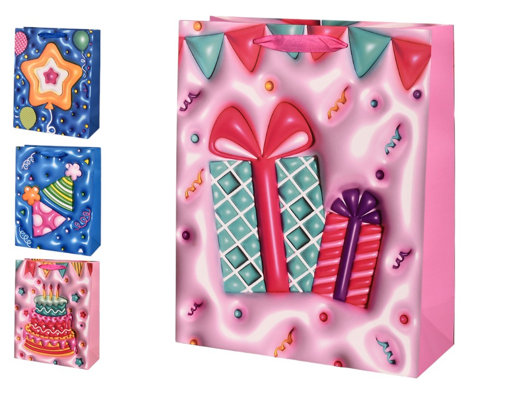 Пакет подарунковий паперовий S Sweets 3D 18х23х8см, R98654-S