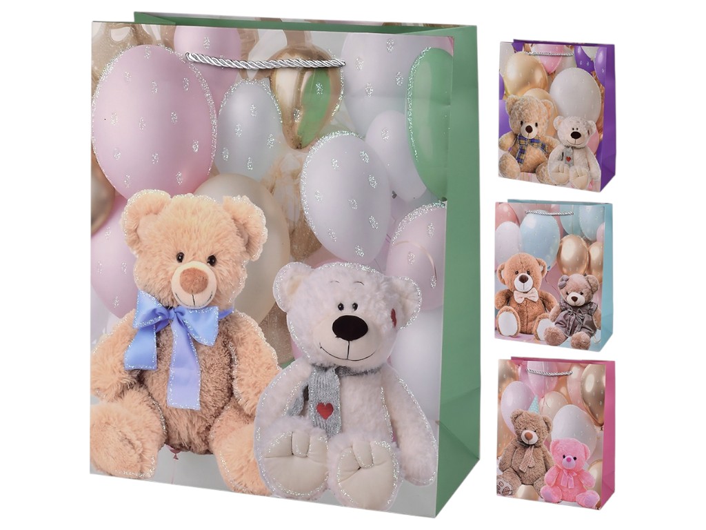 Пакет подарочный бумажный S "Balloons" 18х23х10см, R98763-S