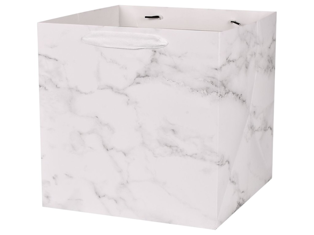 Пакет подарочный бумажный S "Marble" 20х20х20см, R98831-S