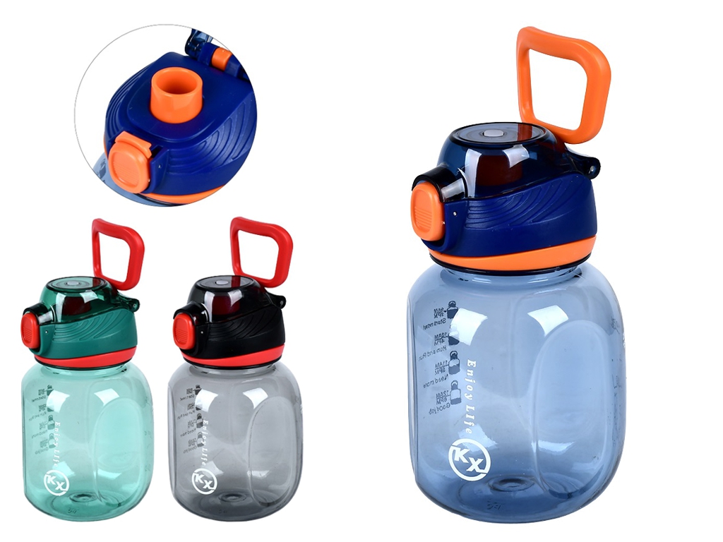 Бутылка-поилка Sport, 700 мл, пластик, R99474, 3 цвета