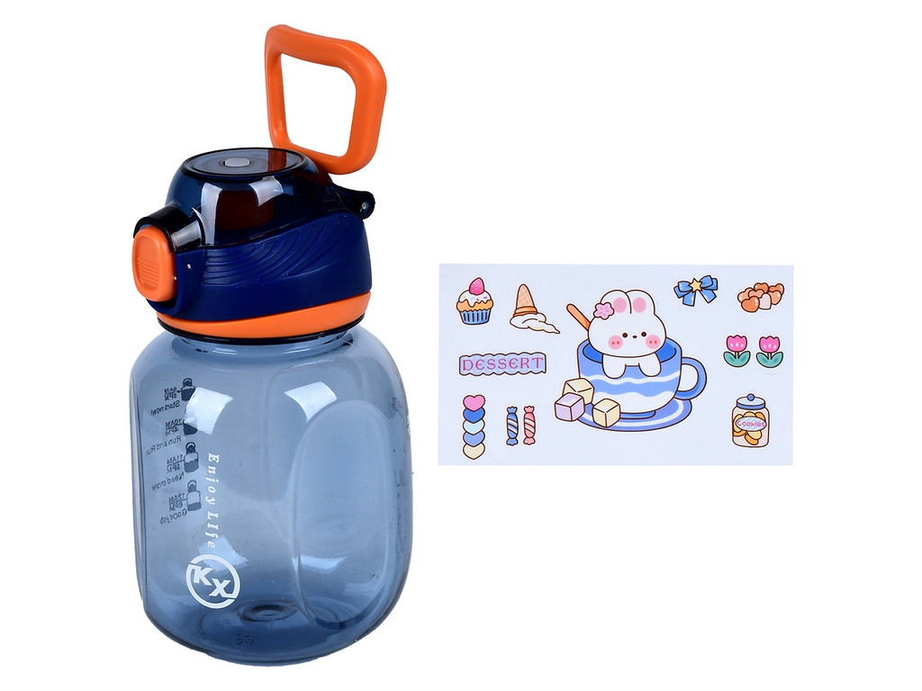 Бутылка-поилка Sport, 700 мл, пластик, R99474, 3 цвета