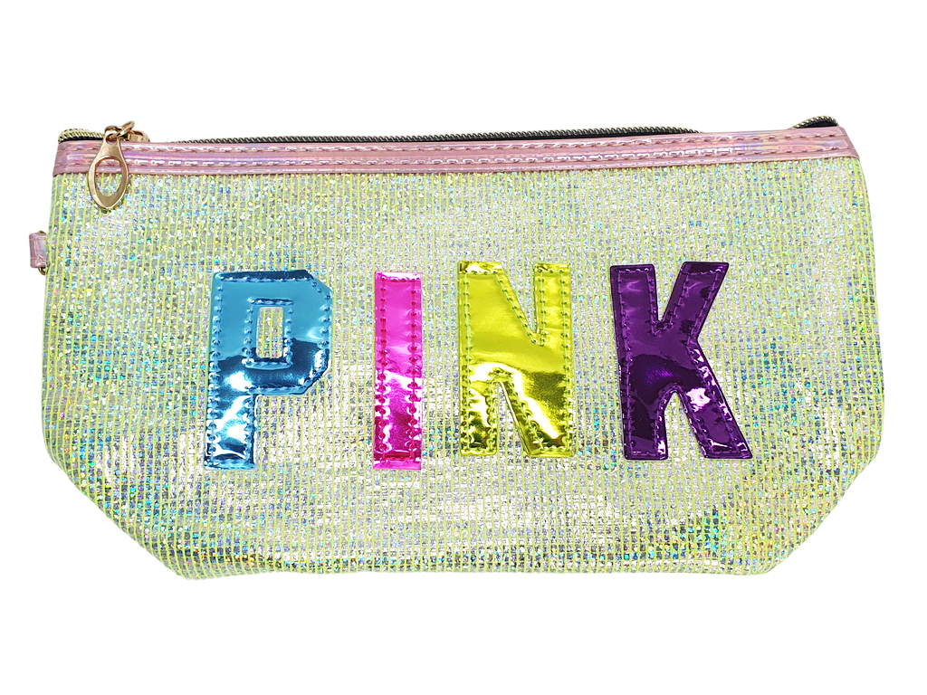 Пенал шкільний з блискучим покриттям Pink, 4 дизайни (ціна за 1 шт)