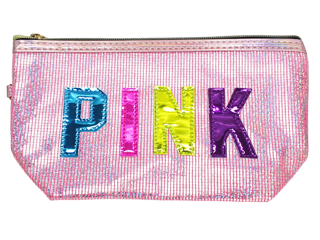 Пенал шкільний з блискучим покриттям Pink, 4 дизайни (ціна за 1 шт)