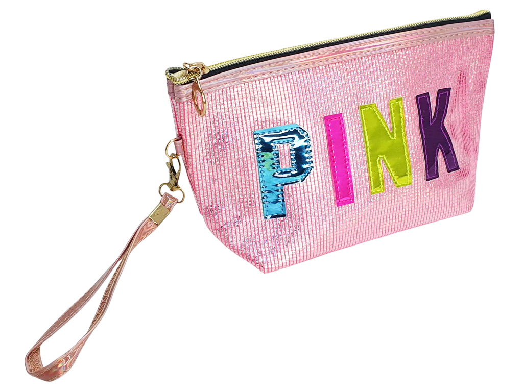 Пенал шкільний з блискучим покриттям Pink, 4 дизайни (ціна за 1 шт)